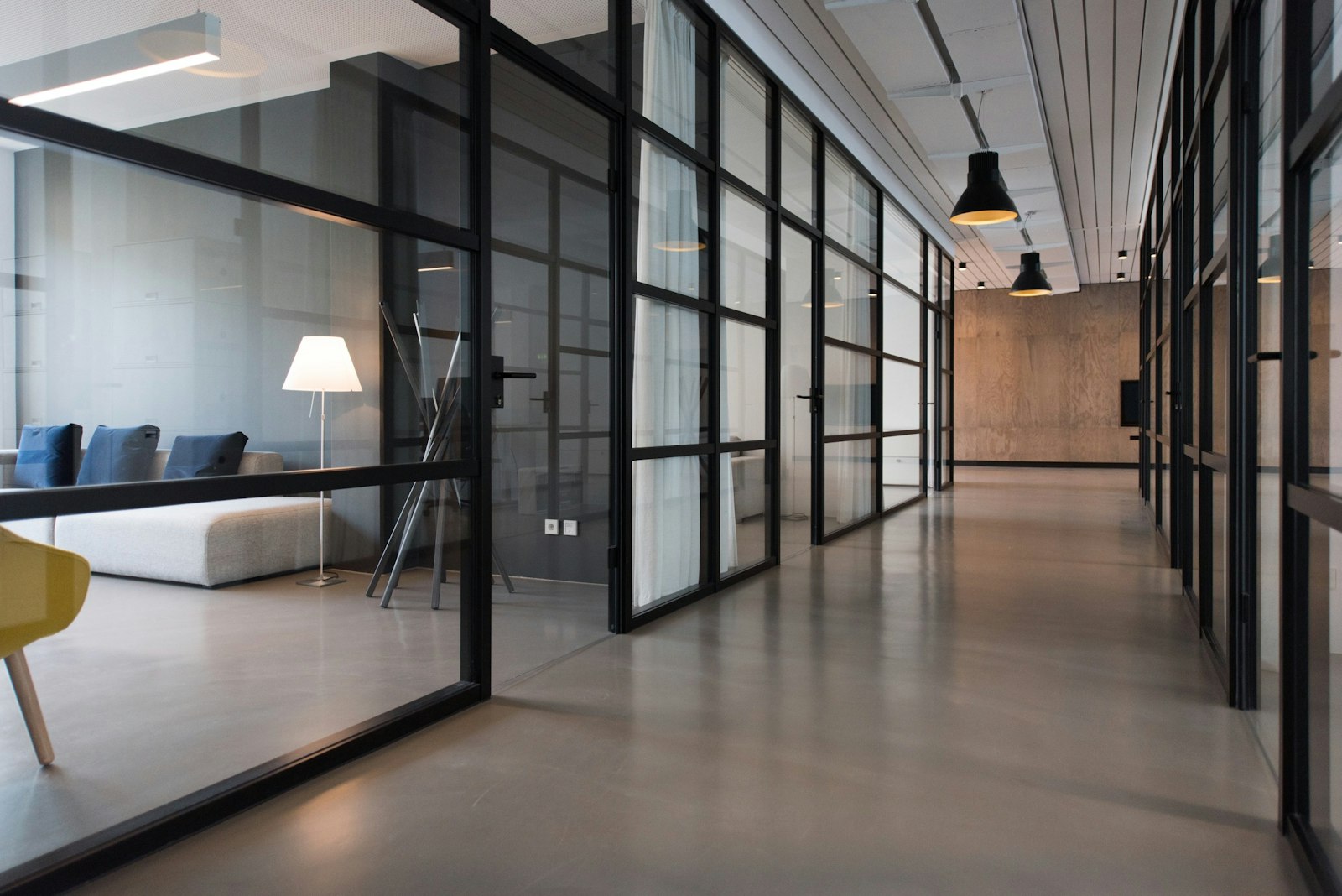 Modern consulting office corridor